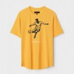 Yellow Unisex Polyster Regular Fit Printed Round Neck T-Shirt