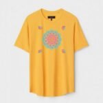 Yellow Unisex Polyster Regular Fit Printed Round Neck T-Shirt
