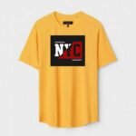 Yellow Unisex Polyster Regular Fit Printed Round Neck T-Shirt