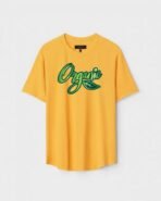 Yellow Unisex Polyster Regular Fit Printed Round Neck T-Shirt
