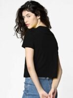 Cotton Regular Fit Printed Round Neck T-Shirt For Women - Image 2