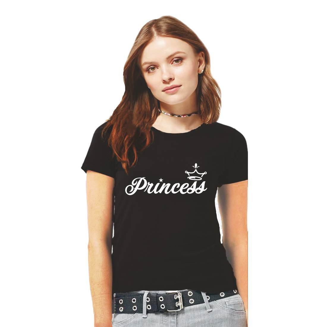 img-49-1.jpg Cotton Regular Fit Printed Round Neck T-Shirt For Women - Image 1