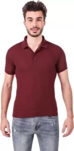 One-H Men's Polo Neck Short Sleeve Casual Tshirt Combo of Red, Maroon, Yellow colors (Pack of 3) - Image 4